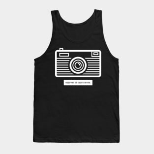 Keeping It Old School Camera Tank Top